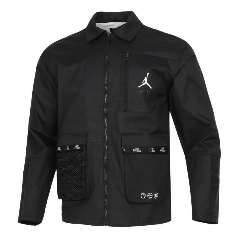 Jakke Jordan Jordan Cargo Sports Lapel Jacket Sort | DJ0243-010
