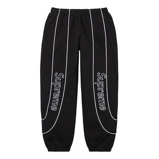 Joggingbukser Supreme Track Paneled Sweatpants Sort | SUP-FW21-167