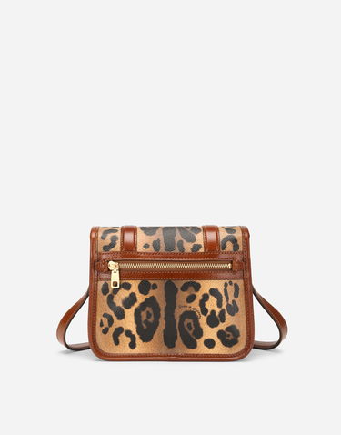 Skuldertaske Dolce & Gabbana Small Messenger Bag With Branded Plate Flerfarvet | BB6933AW384HYNBM, 2