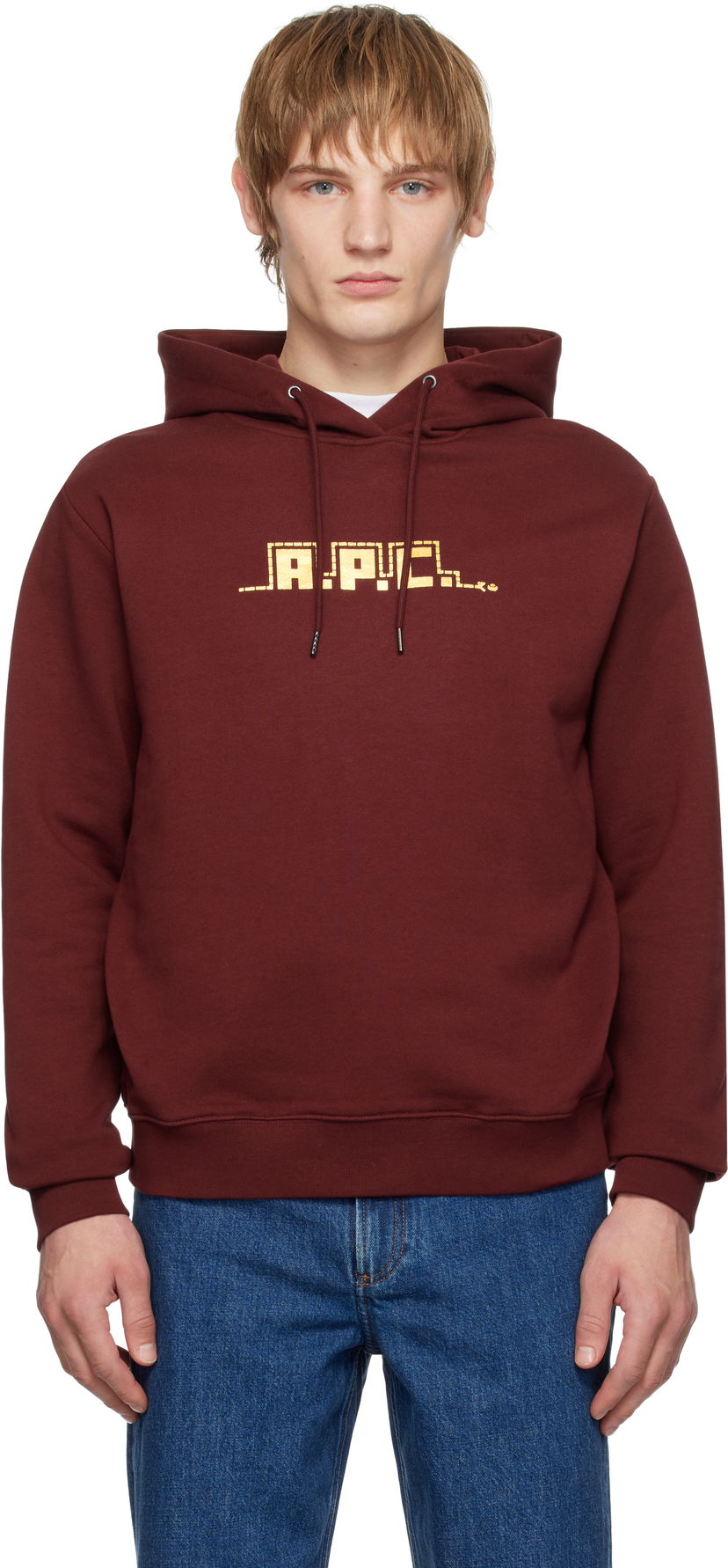 Sweatshirt A.P.C. Snake Graphic Print Hoodie Bourgogne | COHBY-M27974