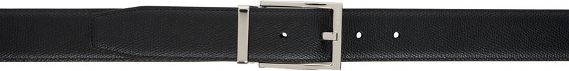 Bælter FERRAGAMO Reversible Belt With Rectangular Buckle Sort | 675158