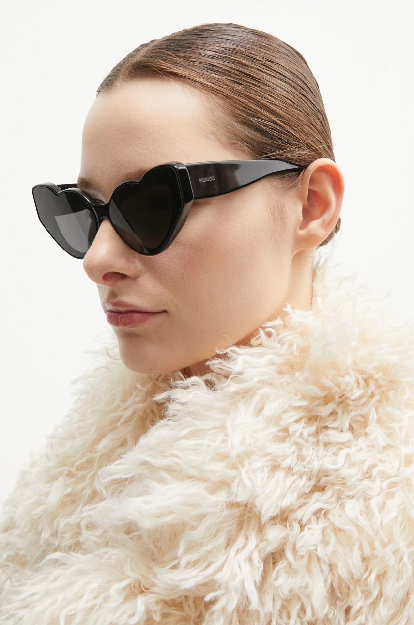 Solbriller Fiorucci Heart Black Sunglasses Sort | U01FPASU133AC03BK01, 1