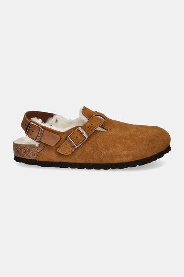 Sneakers og sko Birkenstock Tokio Suede Slippers Brun | 1028382, 1