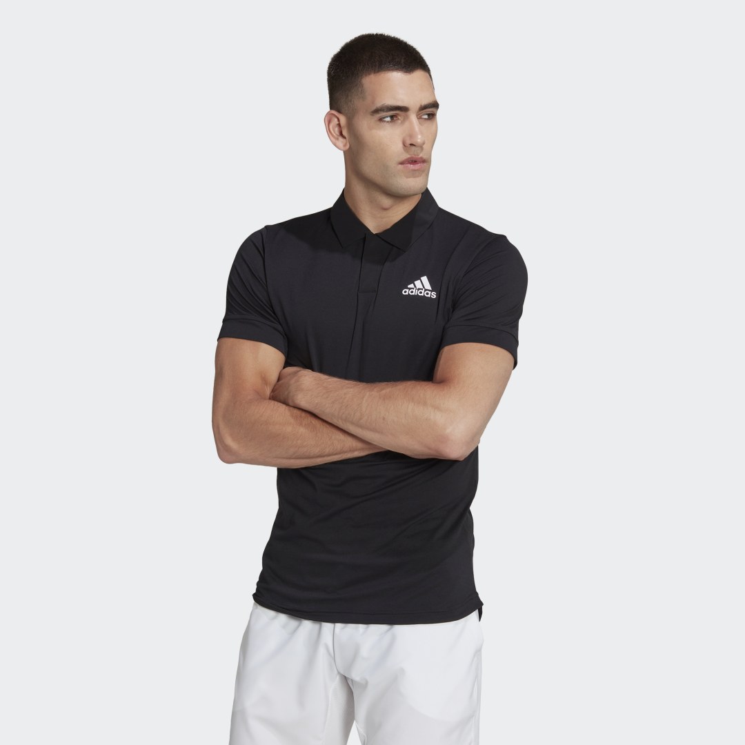 Polo skjorte adidas Originals Tennis New York FreeLift Polo Shirt Sort | HC8529, 1