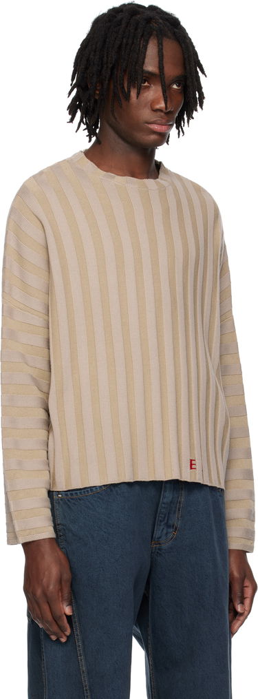 Sweater Eckhaus Latta Eckhaus Latta Keyboard Knit Sweater Beige | 8026-EL-PS25-DU - DUNE, 1