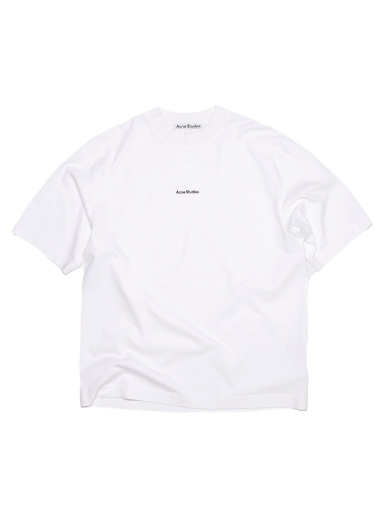 T-shirt Acne Studios Logo T-shirt Optic Hvid | FN-MN-TSHI000353