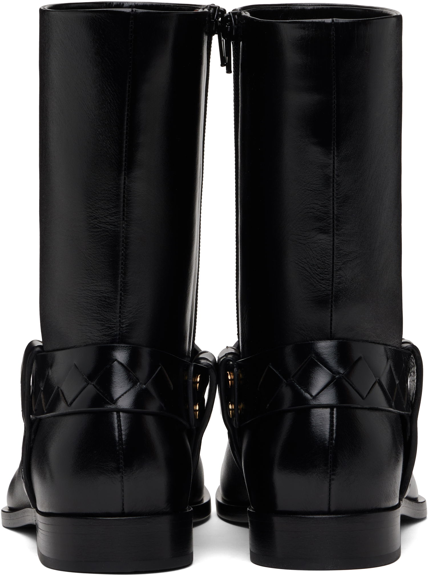 Tøj Bottega Veneta Bottega Veneta Achille Leather Boots Sort | 816615V3H901000, 1