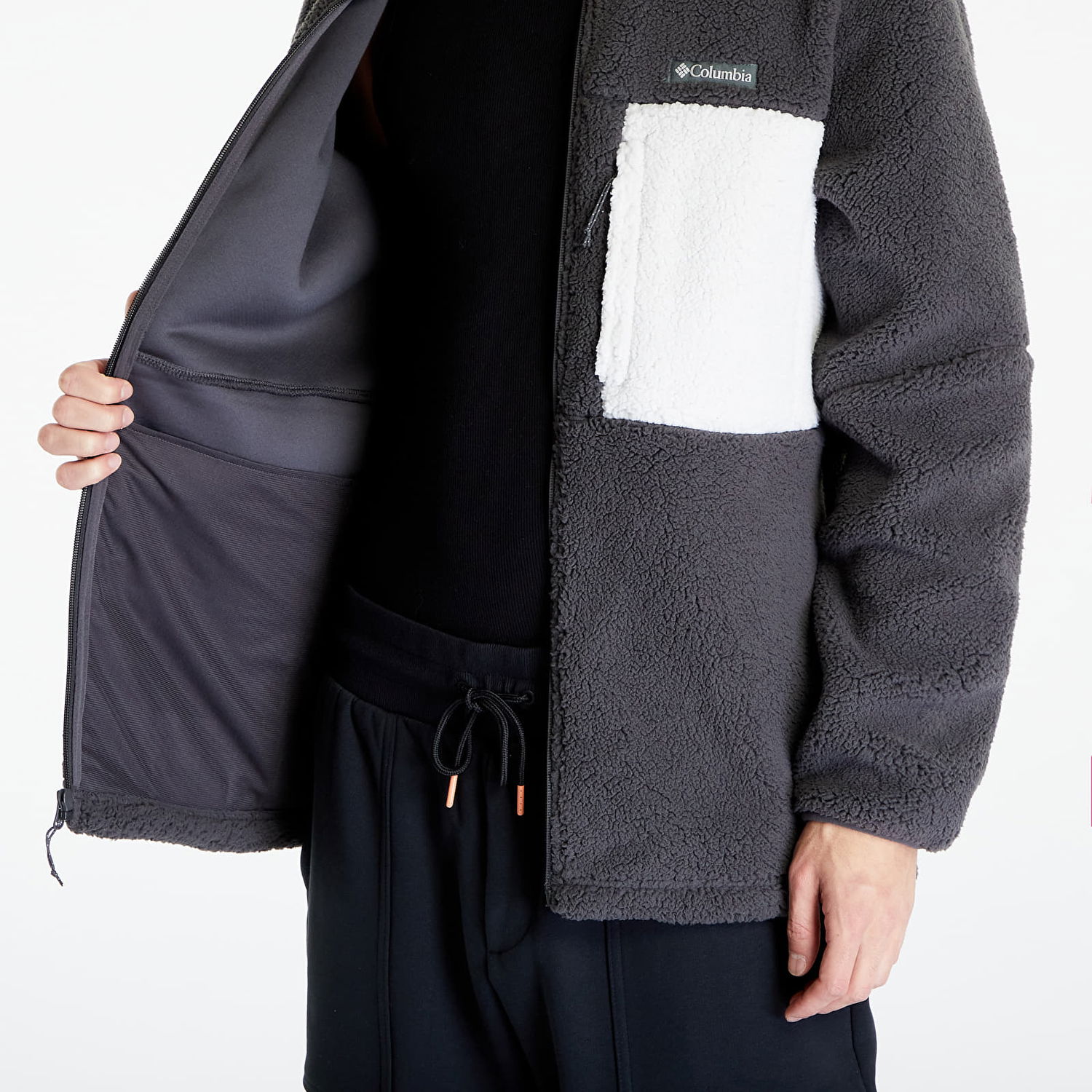 Jakke Columbia Mountainside Heavyweight Fleece Jacket Grå | 1911083-011, 1