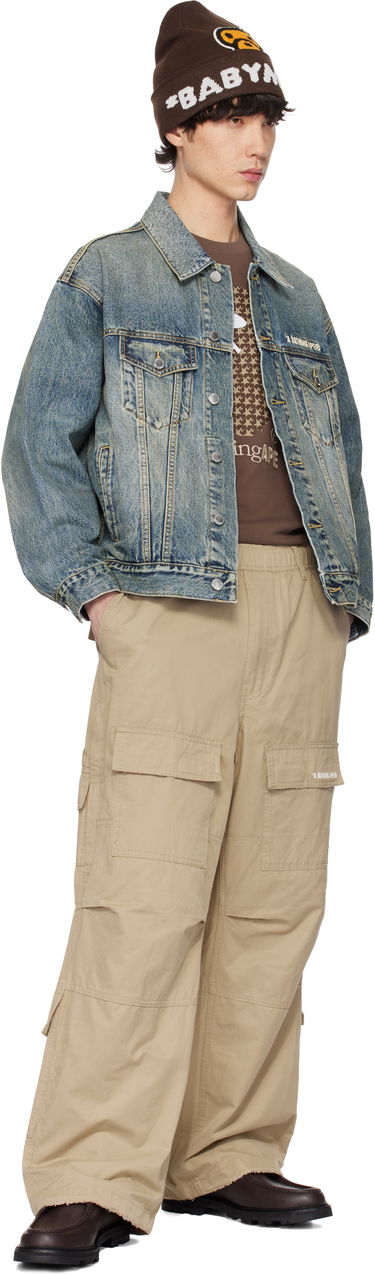 Cargo bukser BAPE Relaxed Fit Cargo Pants Beige | 001PTK801317M, 3