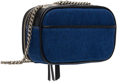 Skuldertaske Marc Jacobs Marc Jacobs 'The Denim Chain Snapshot' Crossbody Bag Blå | 2F4HCR027H05, 2