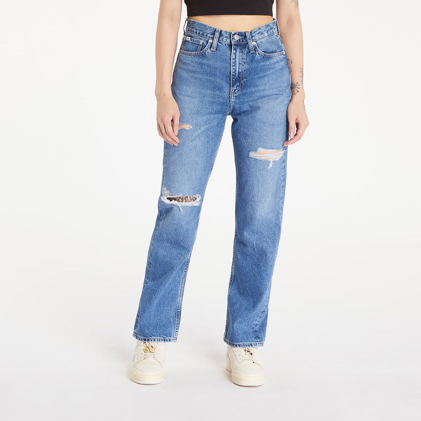 Jeans CALVIN KLEIN High Rise Straight Denim Medium Blå | J20J223509 1A4