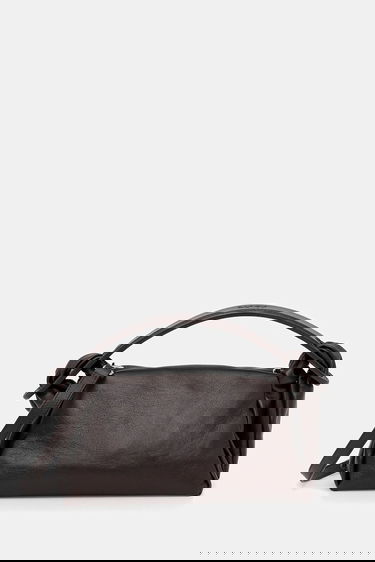 Håndtaske KENZO Kenzo Knotted Leather Shoulder Bag Brun | FE62SA818L01, 0