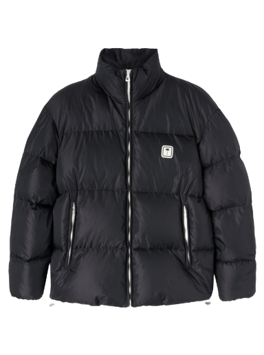 Puffer jakke Palm Angels Logo Down Jacket Sort | PMED019F22FAB0021001