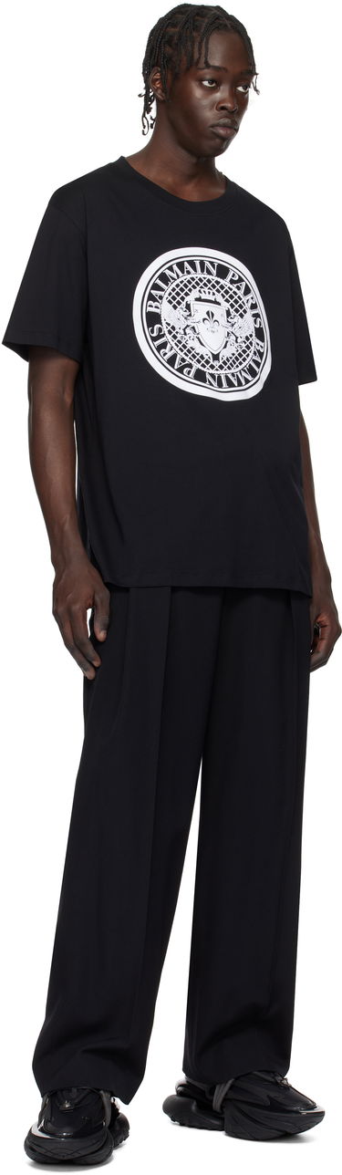 T-shirt Balmain Black 'Coin' Graphic T-Shirt Sort | EH1EG010BB17, 3