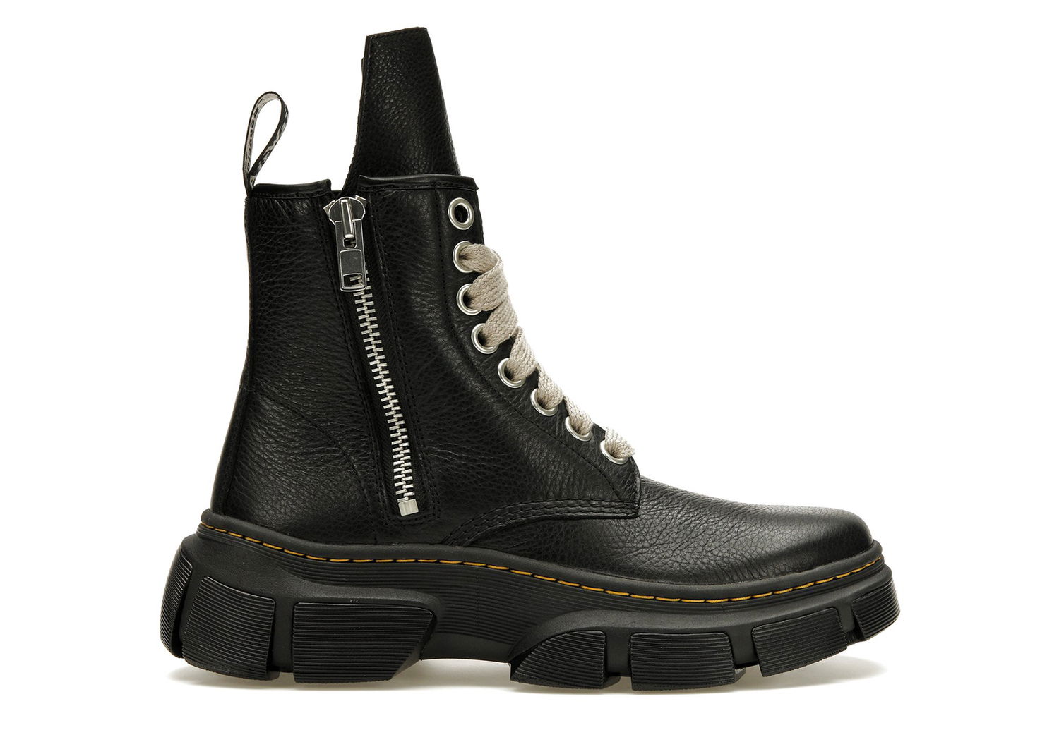 Sneakers og sko Dr. Martens 1460 DMXL Jumbo Lace Zip Boot Rick Owens Black Sort | 31755001 / DM01D7810-5001-09 / DW01D7810-5001-09, 0