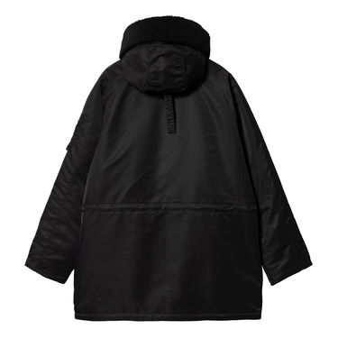 Parka Carhartt WIP Hooded Parka with Faux-Fur Lining Sort | I033929_9, 9
