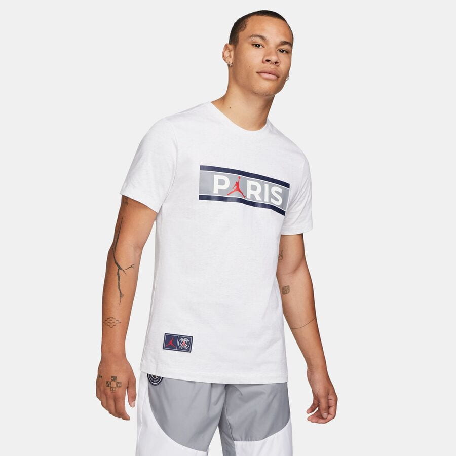 T-shirt Jordan Paris Saint-Germain Wordmark Tee Hvid | DB6510-051, 0