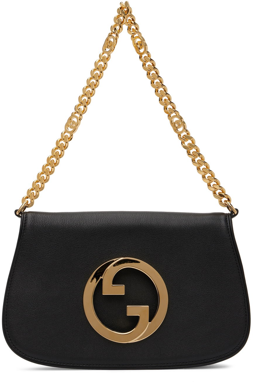 Skuldertaske Gucci Interlocking G Blondie Shoulder Bag Sort | 699268 UXX0G, 0