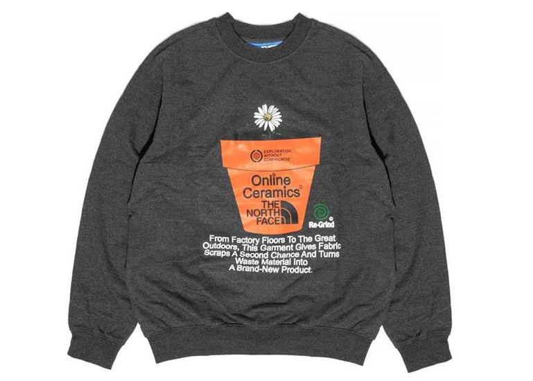 Sweatshirt The North Face x Online Ceramics Regrind Grå | TNF-233