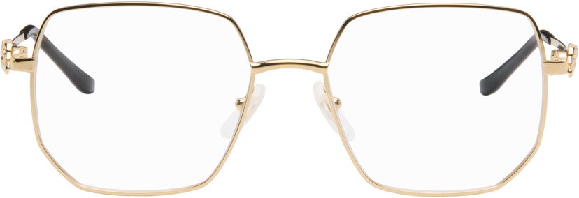 Solbriller Cartier Panthère de Cartier Squared Glasses Metalisk | CT0568O-001