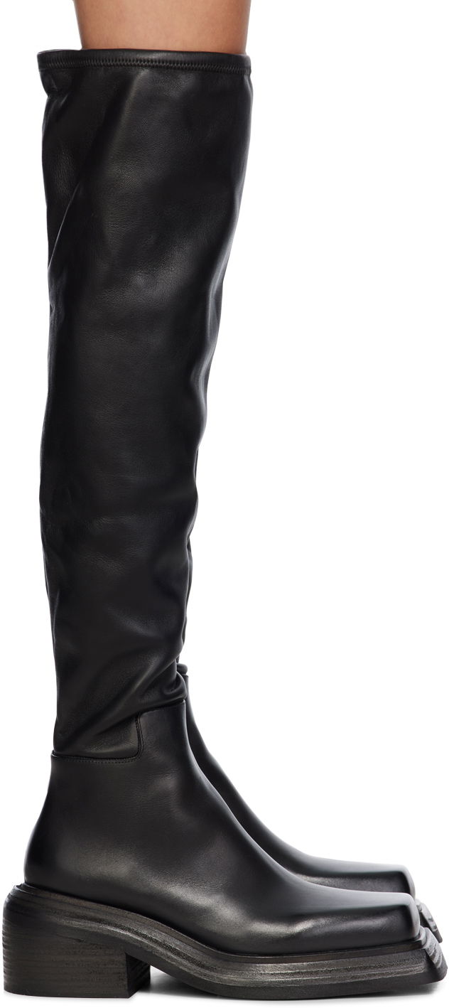Tøj Marsèll Marsèll Cassetto Tall Leather Boots Sort | MW6562_B56666, 0