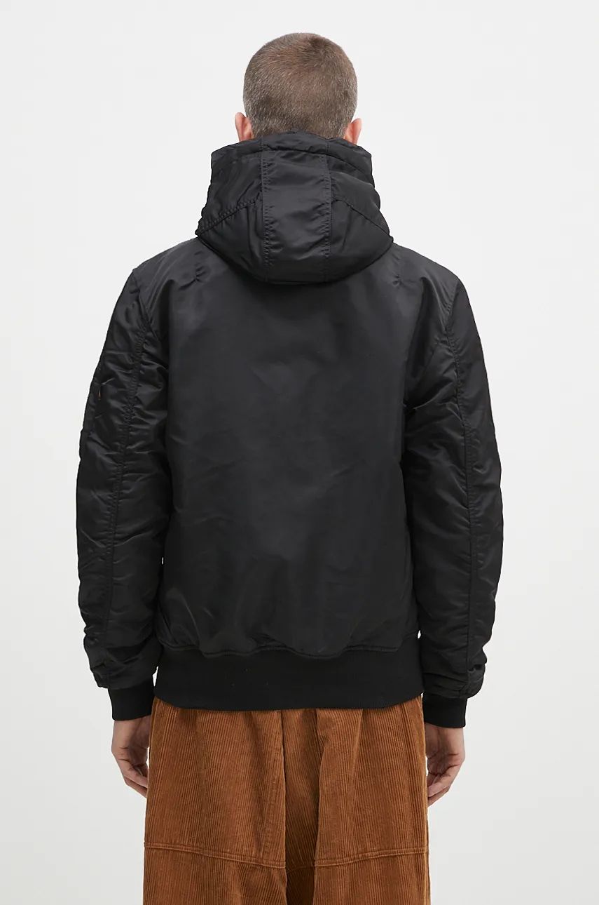 Bomberjakke Alpha Industries MA-1 Hooded Bomber Jacket Sort | 158104.03, 1
