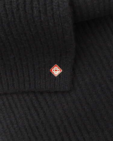 Tørklæde Casablanca Rib Knit Scarf Sort | A-AW25-ACC-270-05, 1