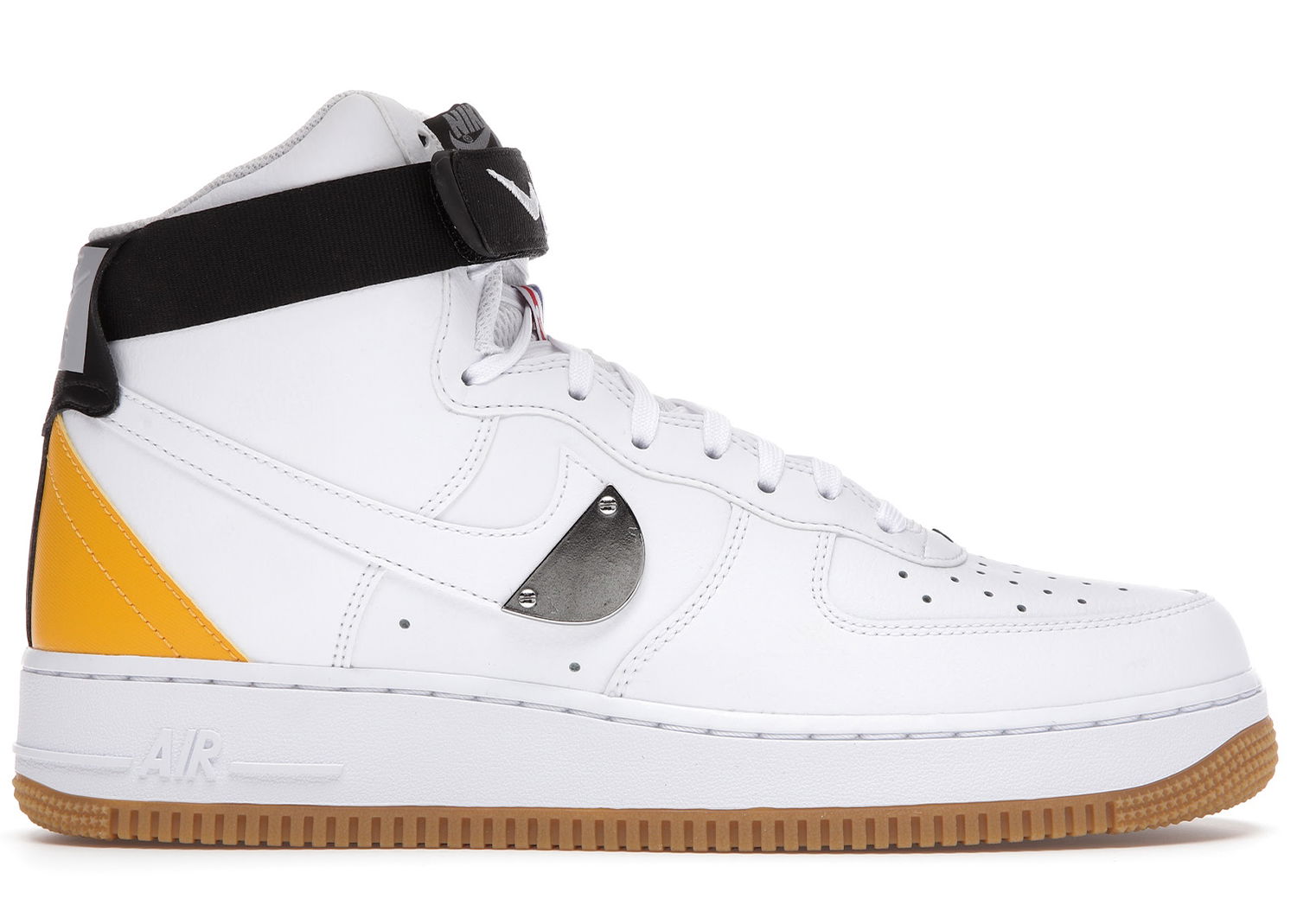 Sneakers og sko Nike Air Force 1 High NBA White University Gold Hvid | CT2306-101, 0