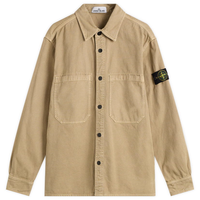 Skjorte Stone Island Old Effect Garment Dyed Overshirt Beige | K2S151200025-V019A