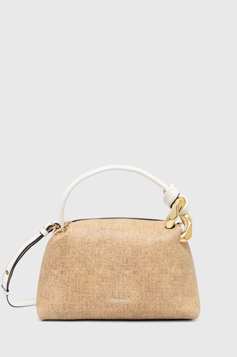 Skuldertaske JW Anderson Small Corner Bag Beige | HB0603.LA0318.150