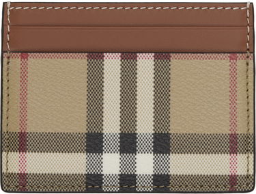 Tegnebog Burberry Burberry Check Case Card Holder Beige | 8109801, 0