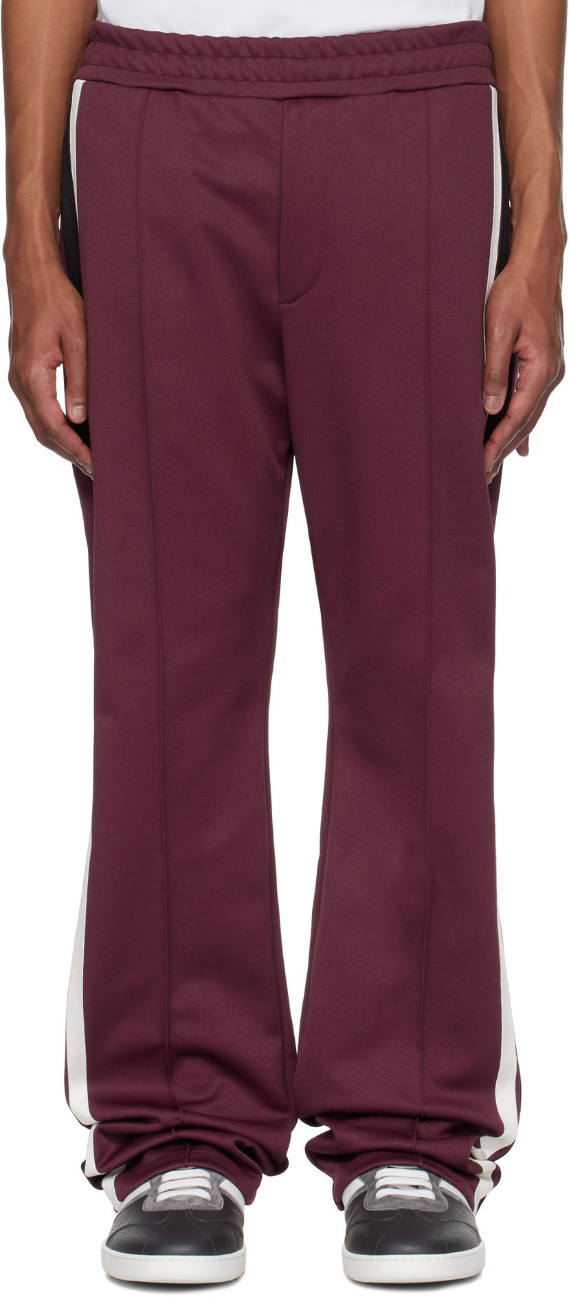 Joggingbukser FERRAGAMO Ferragamo Contrasting Bands Sweatpants Bourgogne | 780782