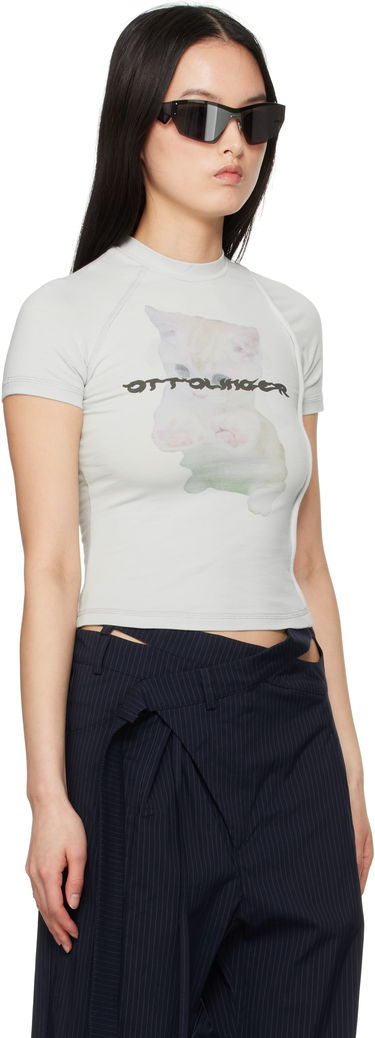 T-shirt Ottolinger Ottolinger Deconstructed Kitten T-Shirt Grå | 115-102015-01, 4