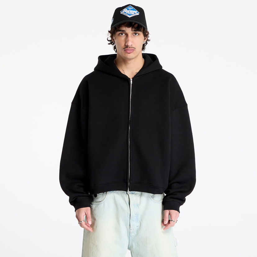 Sweatshirt Represent Clo REPRESENT Initial Boxy Zip Hoodie Sort | INM414-001