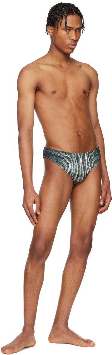 Badetøj Jean Paul Gaultier Jean Paul Gaultier 'The Spirale' Swim Briefs Grøn | 25/34-H-SV060-J587-000203, 3