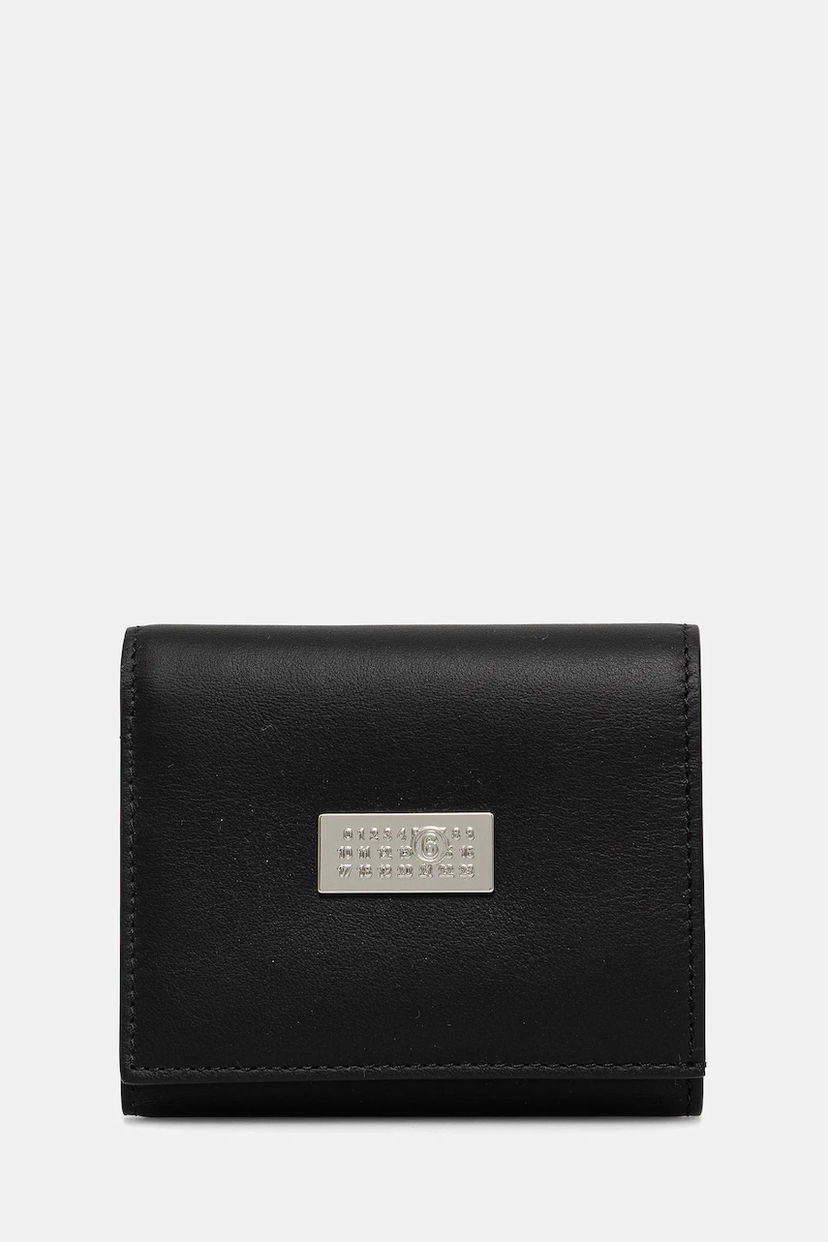 Tegnebog Maison Margiela MM6 Maison Margiela Numeric Logo Leather Wallet Sort | SA6UI0030.P8332.T8013