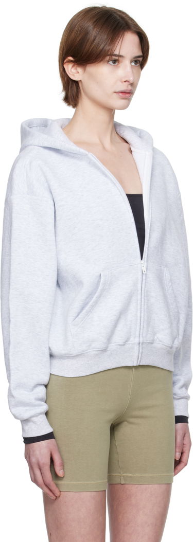 Sweatshirt SKIMS SKIMS Cotton Fleece Classic Zip Hoodie Sort | ZU-ZUP-8366W, 4