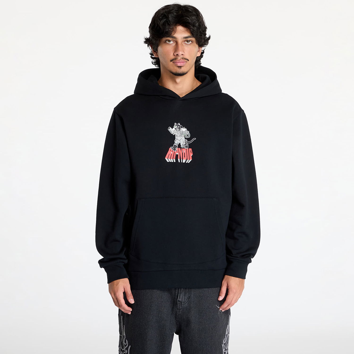 Sweatshirt RIPNDIP Tomorrowland Hoodie Black Sort | RNDFAL24139, 0