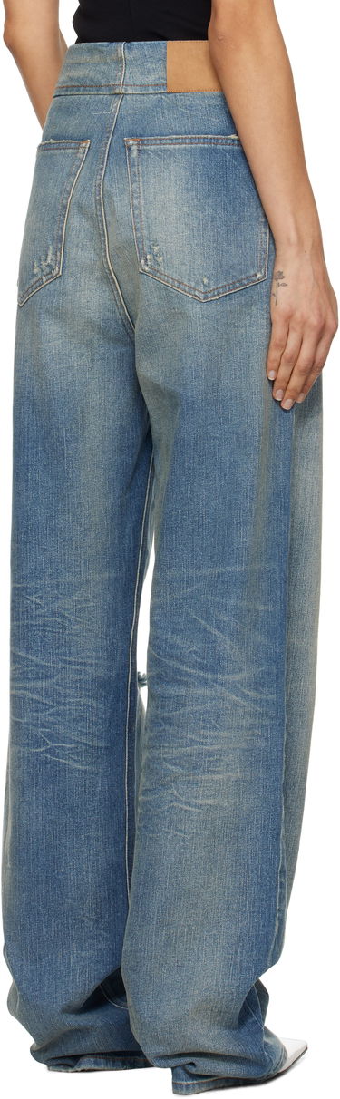 Jeans Maison Margiela MM6 Maison Margiela Distressed Five-Pocket Jeans Blå | S52LA0241 M30016, 2