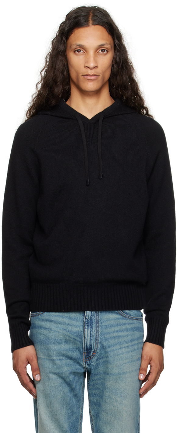 Sweatshirt Tom Ford Tom Ford Cashmere Hoodie Sort | KOL003-YMK022F23
