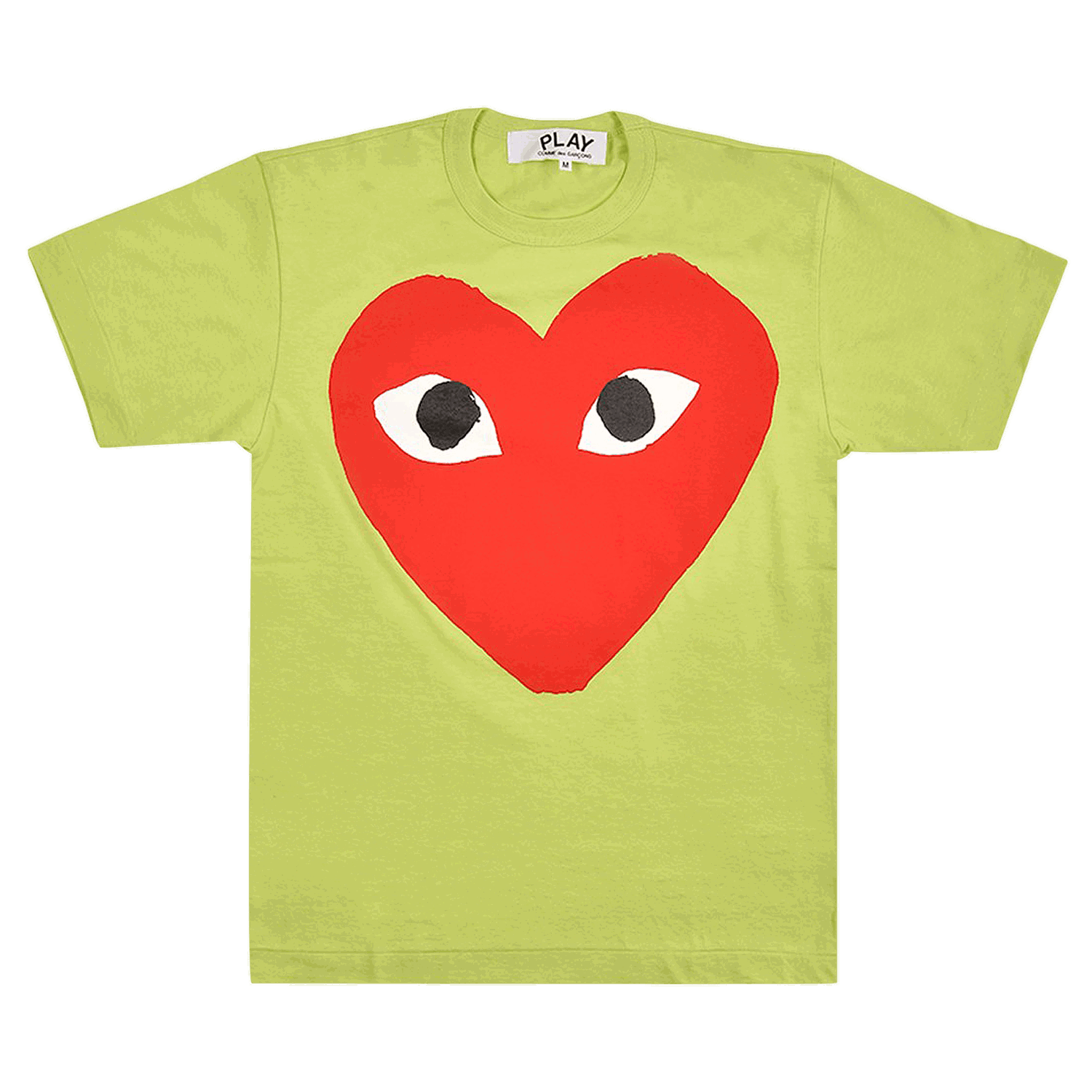 T-shirt Comme des Garçons PLAY Pastelle Red Logo T-Shirt Grøn | AZ T274 051 2, 0