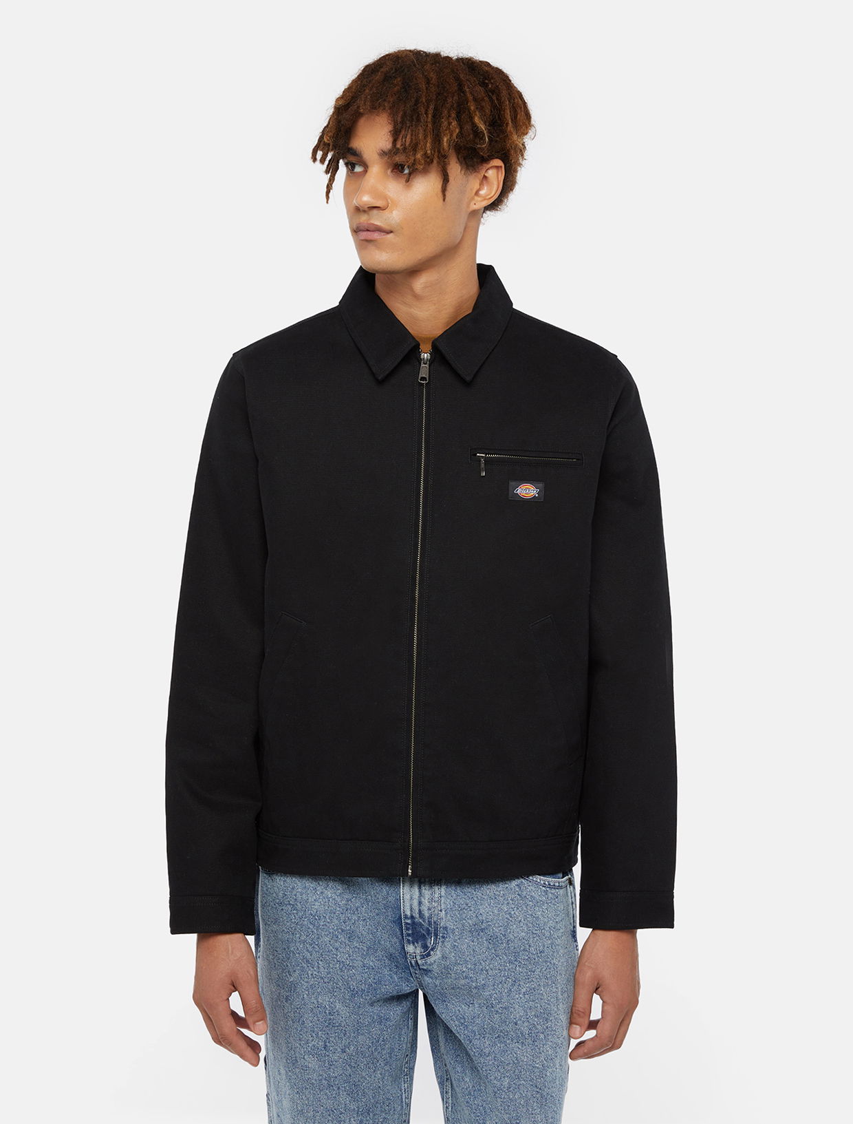 Jakke Dickies Duck Canvas Painter Jacket Man Black Size M Sort | 0A864E, 0