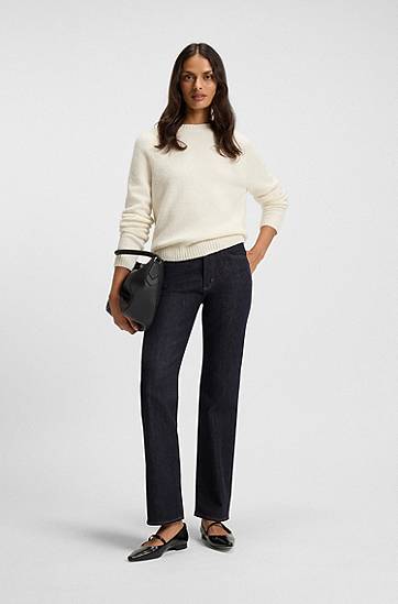 Jeans BOSS Wide-leg stretch denim jeans Blå | 50546329, 1