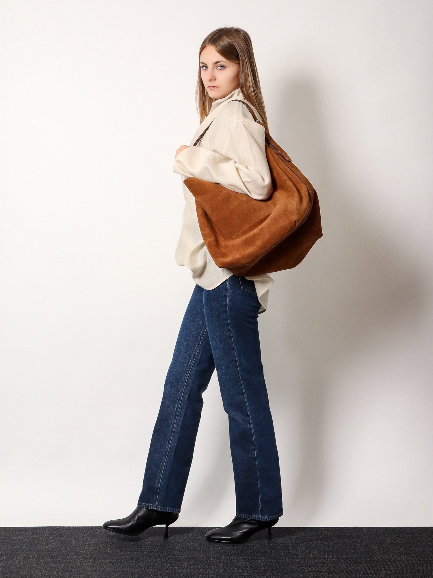 Håndtaske TOTEME Suede Toteme Belted Tote Bag Brun | 234WAL853LE0004105, 1