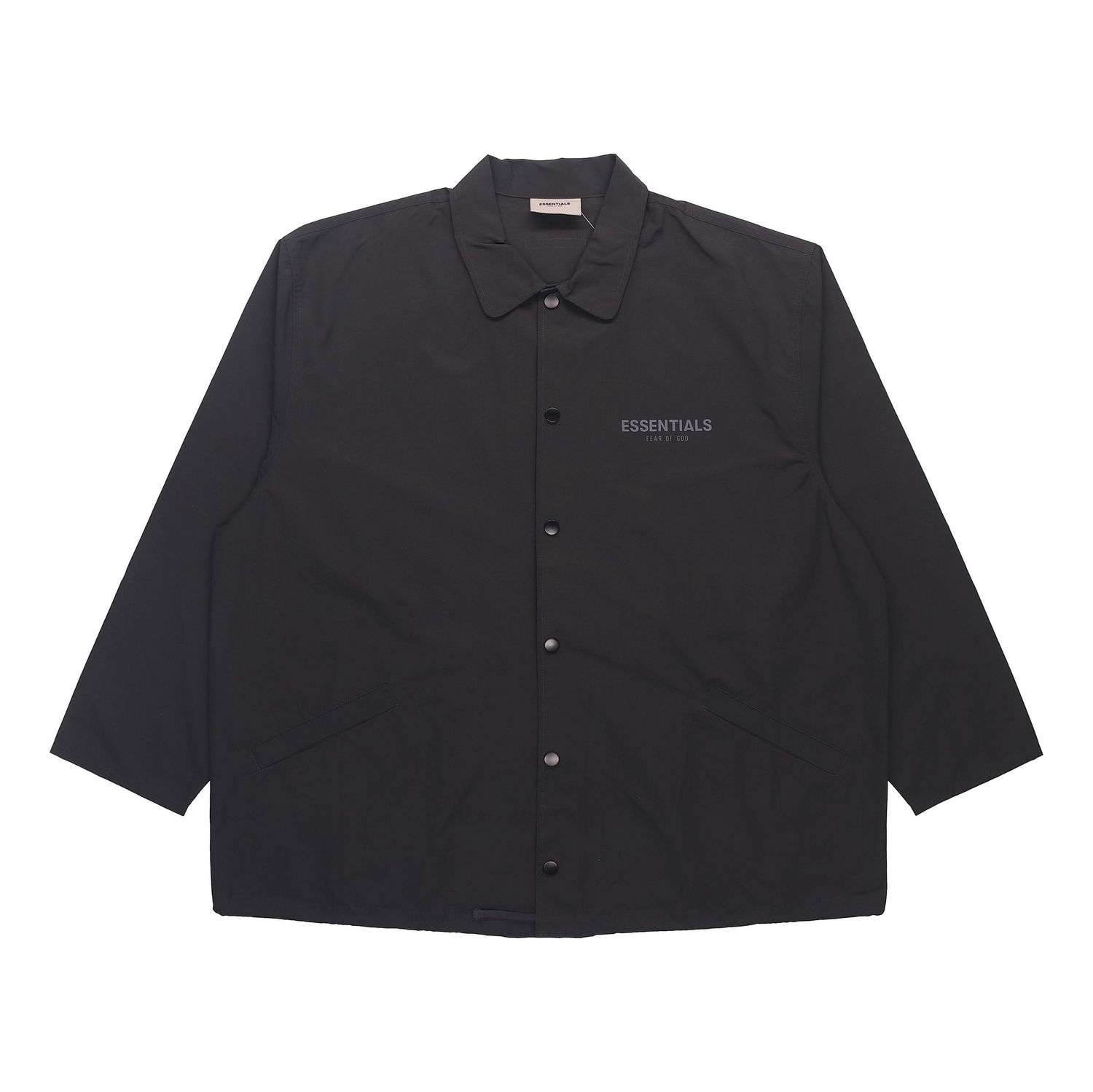 Vindjakke Fear of God Essentials Coaches Jacket Sort | FOG-SS21-628, 0