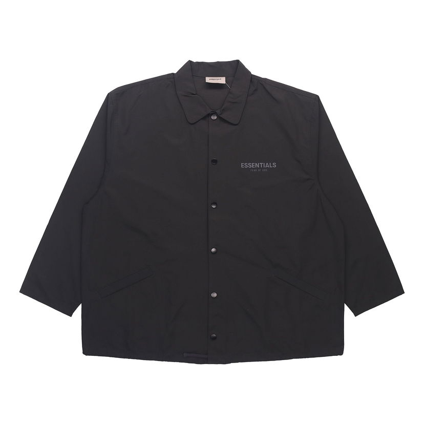 Vindjakke Fear of God Essentials Coaches Jacket Sort | FOG-SS21-628