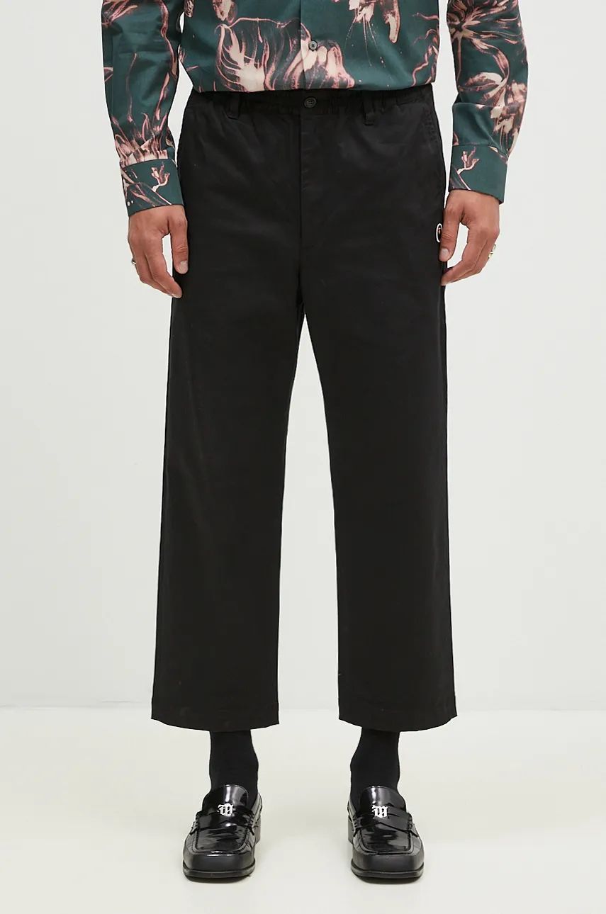 Bukser BAPE One Point Relaxed Fit Chino Trousers Sort | 1K80152011, 0