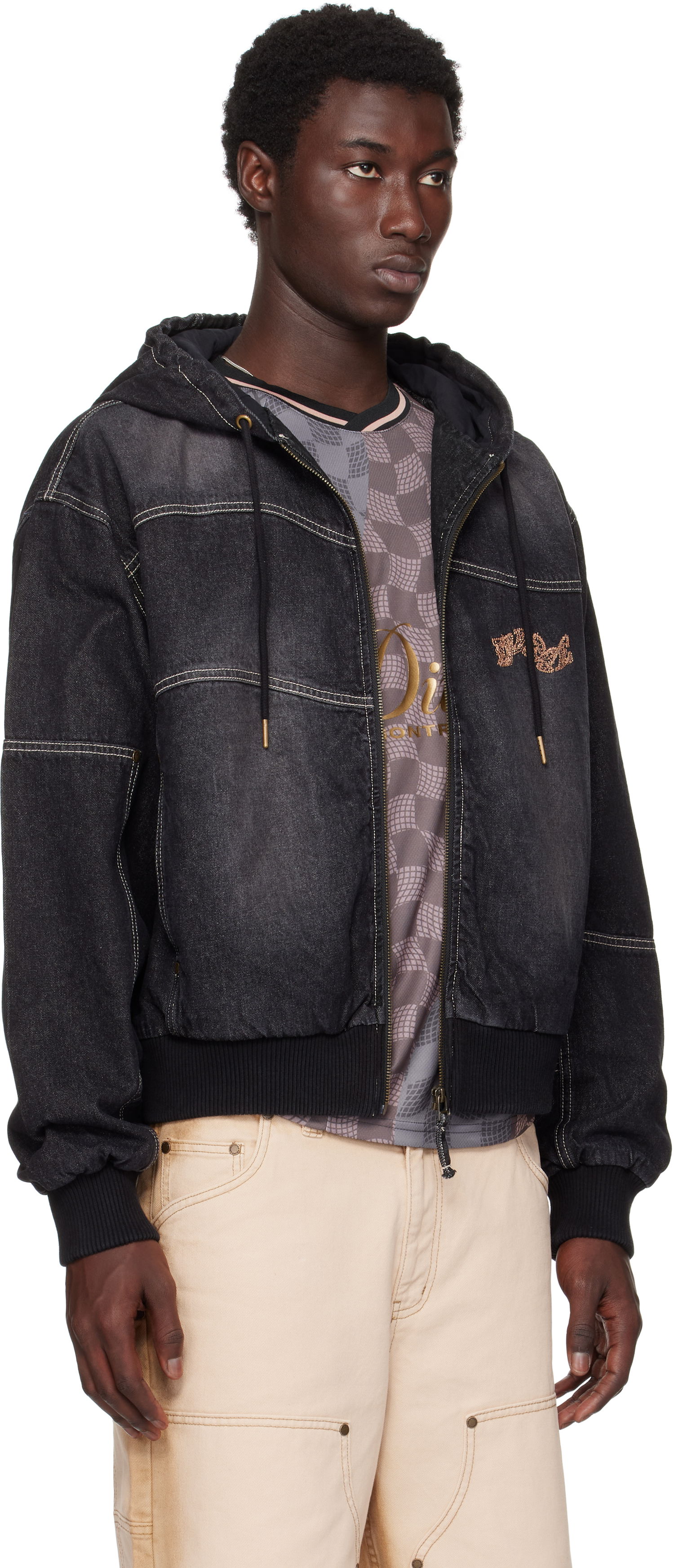 Jakke Dime Dime Hooded Utility Jacket Sort | DIMESU251BLK, 1
