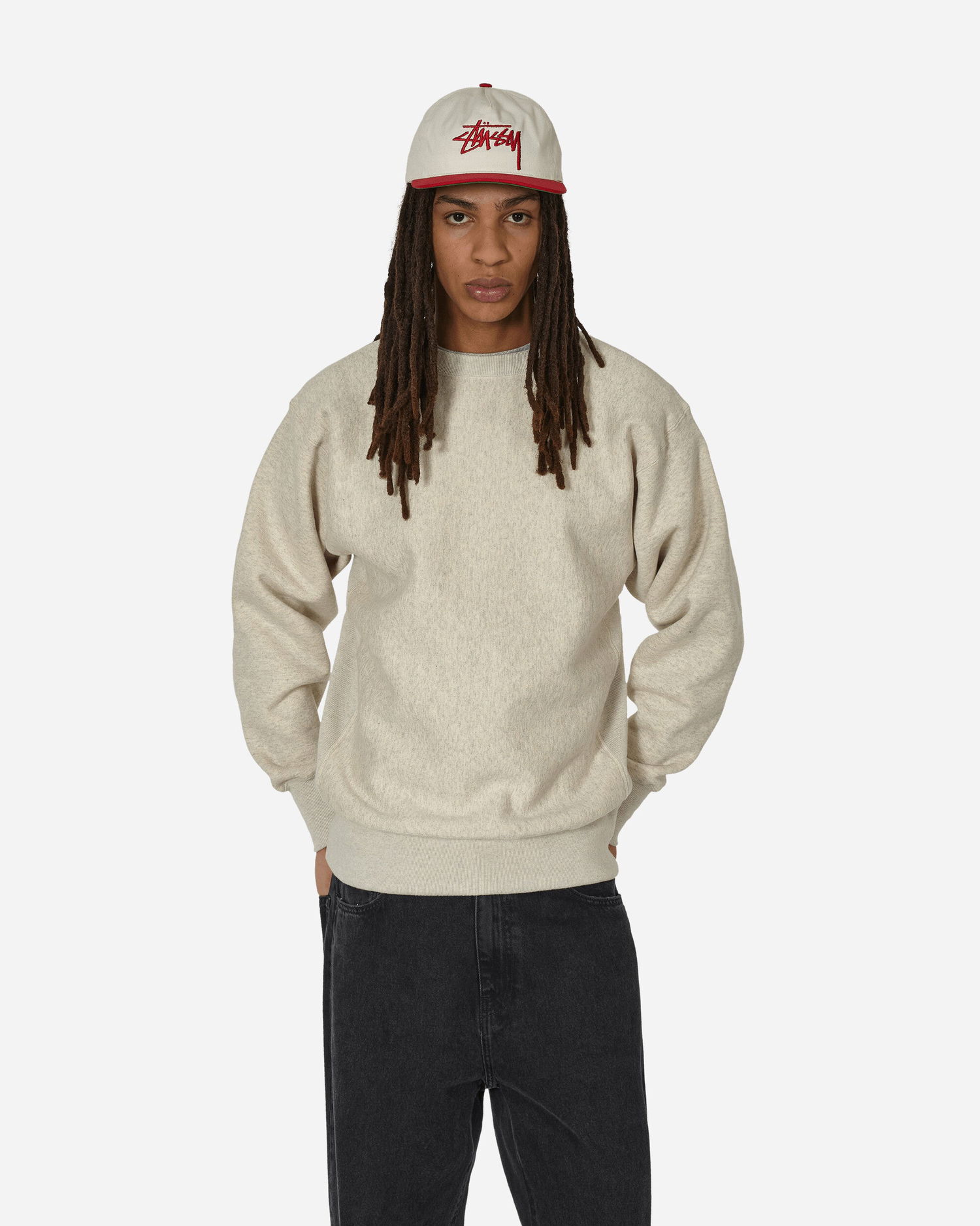 Sweatshirt Champion Made in Japan Crewneck Sweatshirt Gray Melange Beige | C3-Q042 SILVERGRAY, 1