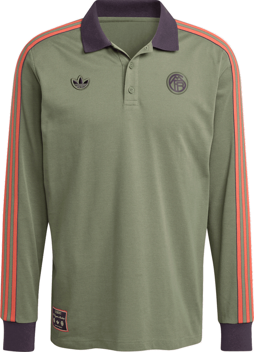 Polo skjorte adidas Originals FC Bayern Munich Icon Long Sleeve Polo Shirt Grøn | jn0253